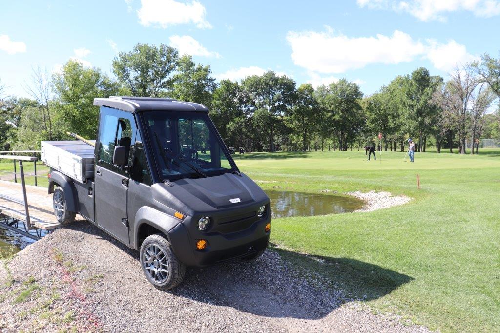 Electric Utility Vehicle on golf course