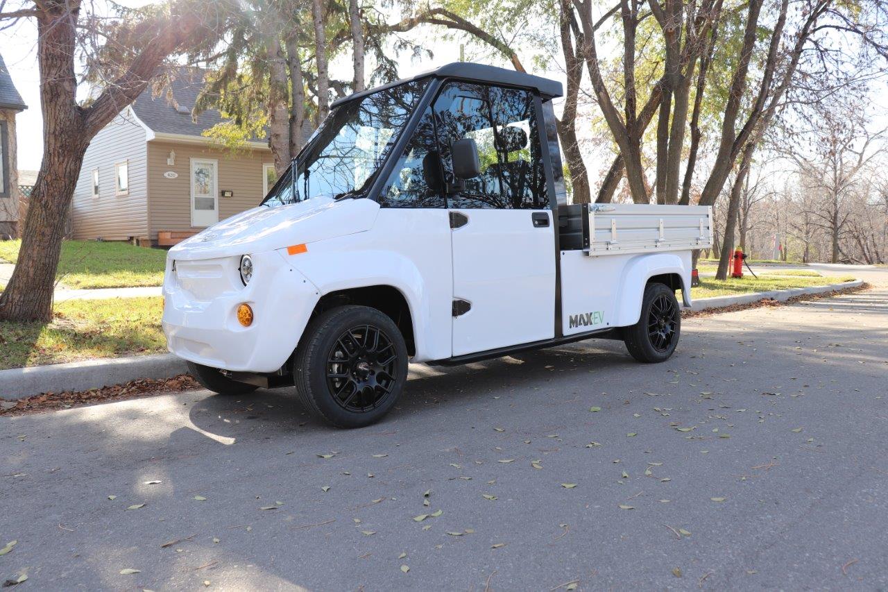 Electric Utility Vehicle on street