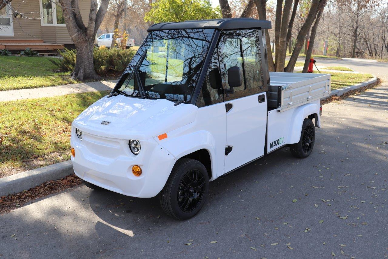Electric Utility Vehicle on street