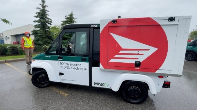 Max-EV with Canada-Post Switch to Electric Utility Vehicle Fleet